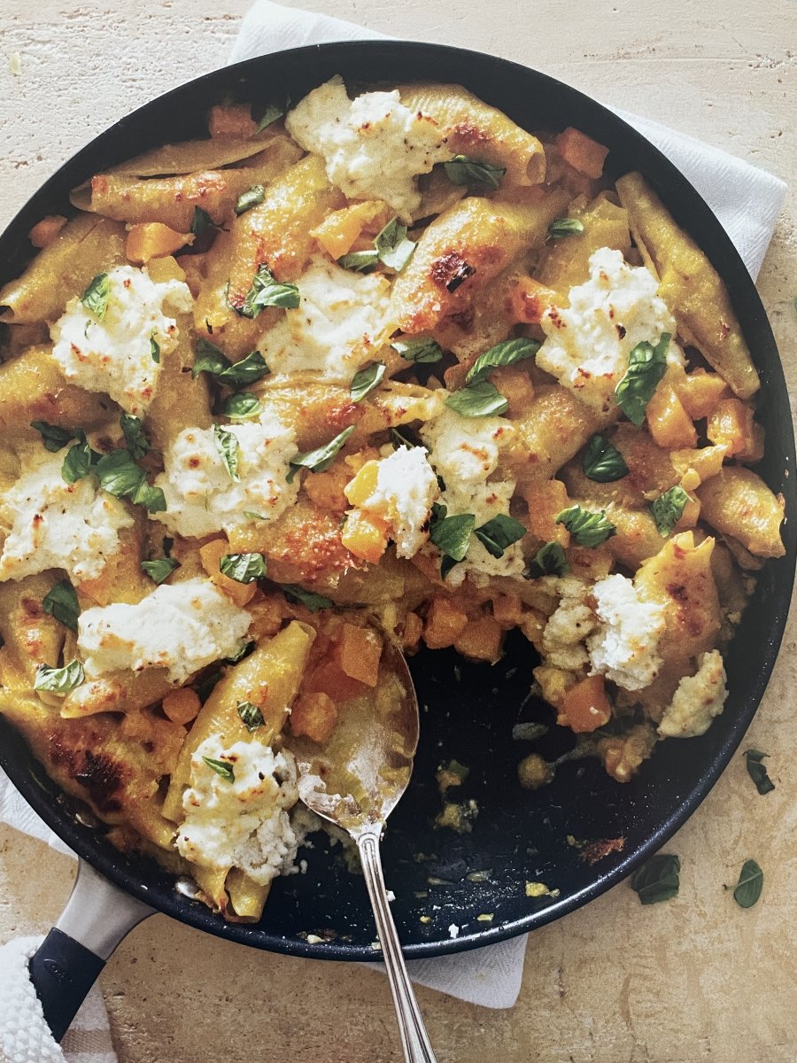 Unstuffed Shells With Butternut Squash And Leeks